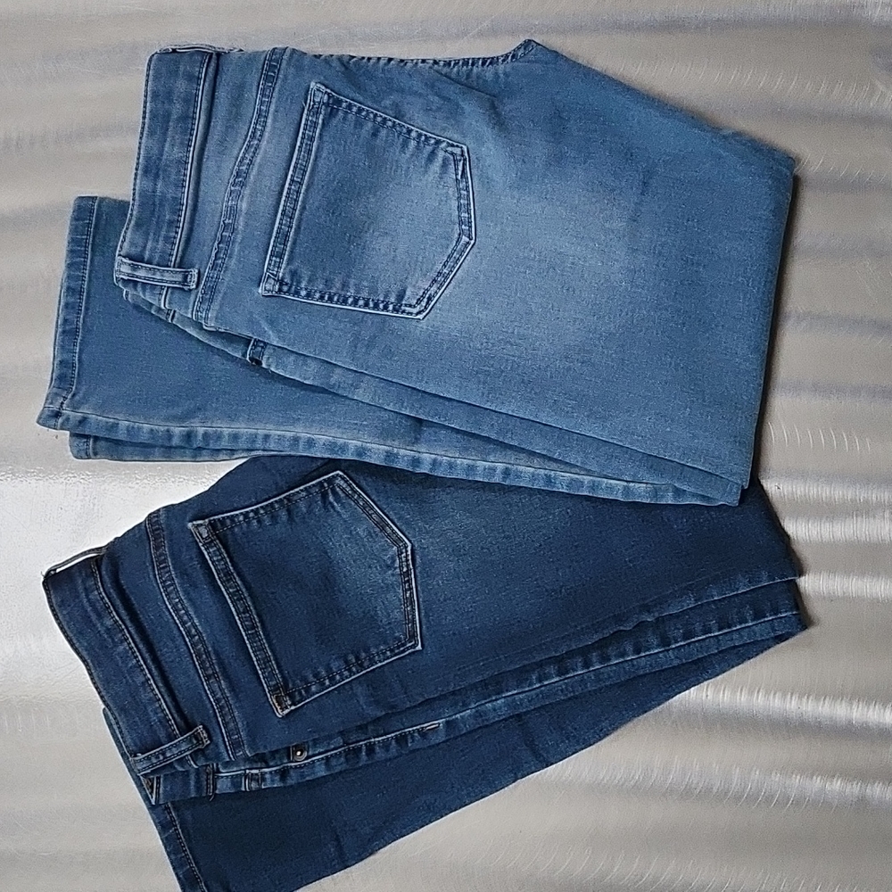 2 pair youth jeans size 12